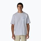 Herren Patagonia Boardshort Logo Tasche T-shirt Responsibili weiß