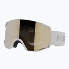 Salomon S/View Access Skibrille weiß/blinkend gold