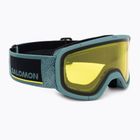 Salomon Lumi Flash atlantic blues/flash yellow Kinder-Skibrille