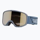 Salomon Rio Jr Kinder-Skibrille rauchblau/flashgold