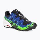 Herren Laufschuhe Salomon Spikecross 6 GTX schwarz/surf the web/green gecko