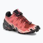 Salomon Speedcross 6 Damen Laufschuhe Rindsleder/schwarz/englisch Rose