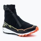 Salomon Herren Laufschuhe Winter Cross Spike schwarz/feurige Koralle/sicherheitsgelb