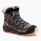 Kinder-Trekking-Schuhe Salomon XA Pro V8 Winter CSWP Zinn/Schwarz/Peach Fuzz