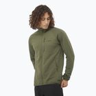 Herren-Trekkingpullover Salomon Essential Lightwarm Full Zip grape leaf