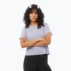 Laufshirt Damen Salomon SHAKEout Air Crop SS Tee cosmic sky