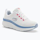 SKECHERS Damen D'Lux Walker Let It Glow weiß/rosa/blau Turnschuhe