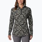 Damen-Trekking-Sweatshirt Columbia Glacial IV Print schwarz polarisieren
