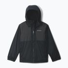 Kinder-Regenjacke Columbia Rainy Trails II Fleece mountain black/black slub