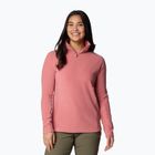 Sweatshrit Hoodie Fleece Damen Columbia Glacial IV 1/2 Zip pink agave