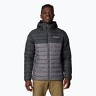 Herren Columbia Powder Lite II Hooded Daunenjacke Stadtgrau/Haifisch