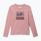 Kinder-Trekking-Langarmshirt Columbia Hazeldel Hill Graphic Tee eraser pink/barely printed