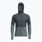 Trekking Sweatshirt Hoodie Herren icebreaker Merino 200 RealFleece Descender Zip Hoodie abyss/blue ash/black