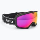 Skibrille Damen Giro Millie black&white chute/pink