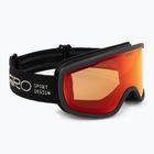 Skibrille Giro Cruz black tan stacked/amber scarlet