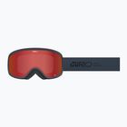 Skibrille Giro Cruz indigo stacked/amber scarlet