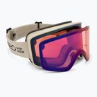 Skibrille Giro Method stone stacked/vivid petrol/vivid infrared