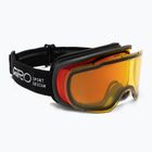 Skibrille Giro Roam black stacked/amber scarlet/yellow