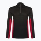 Herren Thermoaktivshirt Smartwool Merino Sport 1/4 Zip black/rythmic red