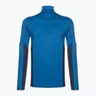 Herren Smartwool Merino Sport LS 1/4 Zip Thermo-T-Shirt blau 11538