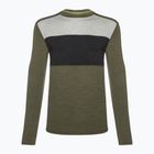Herren Smartwool Classic Thermal Merino Base Layer Colorblock Crew Boxed Grünes T-Shirt 16354