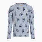 Kinder Funktionssweatshirt Icebreaker Merino 200 Oasis Crewe Bear Tour Zinc Blue/Aop