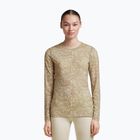 Damen-Longsleeve icebreaker Merino 200 Oasis Crewe Moss Bloom cumin/undyed/aop
