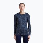 Damen-Longsleeve icebreaker Merino 200 Oasis Crewe Moss Bloom navy/dawn/aop