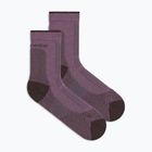Damensocken Icebreaker Merino Hike+ Ultralight Quarter grey plum/bittersweet