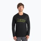 Herren Thermoaktivshirt icebreaker Merino 150 Tech Lite II Tee Alps 3D schwarz