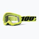 100% Strata 2 fluo gelb/klar Fahrradbrille