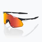 100% Hypercraft XS soft tact schwarz/hiper rot Multilayer Spiegel Sonnenbrille