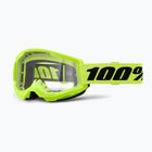 Fahrradbrille 100% Strata 2 neon yellow/clear