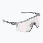 100% Speedcraft Sonnenbrille poliert transluzent grau/rosa gold Spiegel Photochromen