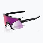 Sonnenbrille 100% S3 LE gloss black/purple flash mirror photochromic
