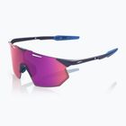 Sonnenbrille 100% Hypercraft SQ satin storm metallic/purple mirror