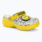 Slides Schlappen Crocs Classic Platform Smiley World Charm white/multi