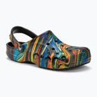 Crocs Baya Seasonal Printed Clog Damen schwarz/multi Flip-Flops