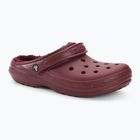 Crocs Classic Gefütterte Clog Pantoletten bordeaux