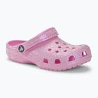 Crocs Classic Glitter Clog flamingo Kinder-Flip-Flops