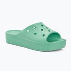 Slides Schlappen  Damen Crocs Classic Platform jade stone