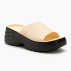 Crocs Skyline Slide Damen vanille/schwarz Flip-Flops