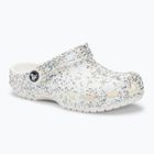 Slides Schlappen  Kinder Crocs Classic Starry Glitter white