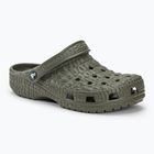 Slides Schlappen  Crocs Classic Crocskin dusty olive