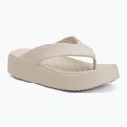 Damen Zehentrenner Crocs Gateway Platform stucco