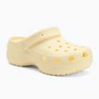 Crocs Classic Platform Clog Buttercreme Damen Flip-Flops