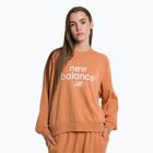 Damen Training Sweatshirt New Balance Essentials Reimagined Archive French Terry Crewneck braun NBWT31508