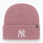 47 Brand MLB New York Yankees Haymaker Wintermütze mauve