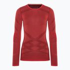 Damen-Thermoaktivshirt Smartwool Intraknit Thermal Merino Baselayer Crew scarlet/black