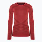 Smartwool Intraknit Thermal Merino Baselayer Longsleeve Crew Damen scharlachrot/schwarz